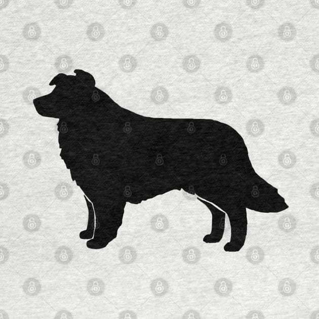 Border Collie Silhouette by Coffee Squirrel